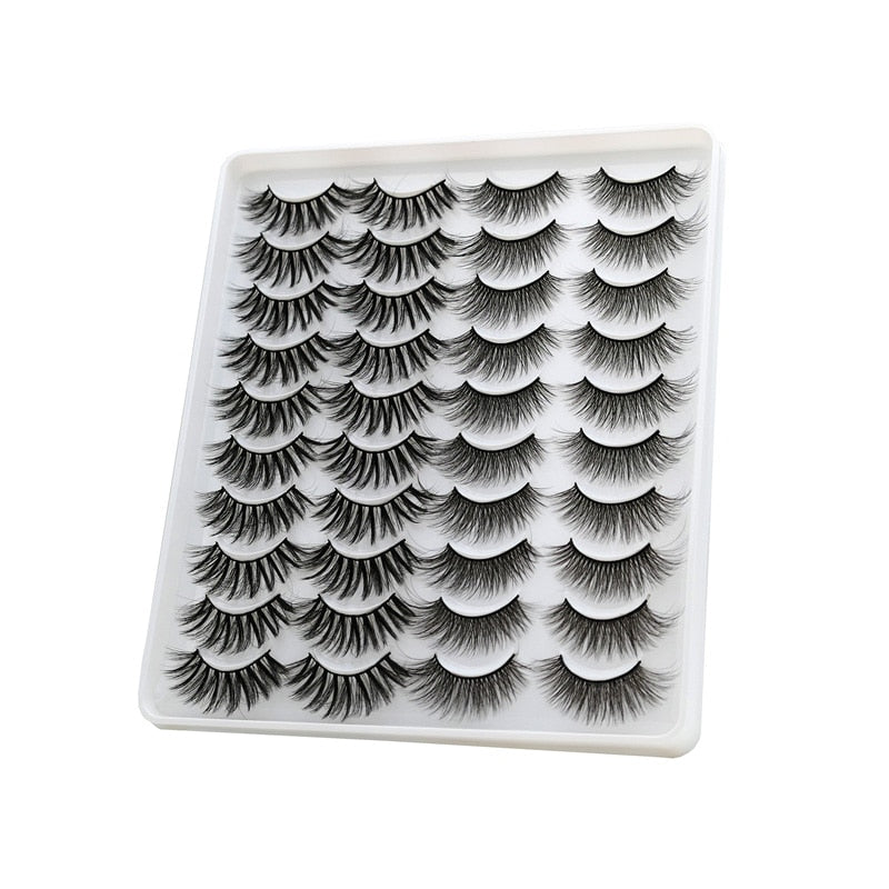 Pairs of 3D False Eyelashes Naturally Soft and Fluffy Eyelashes Artificial Mink Eyelashes Make up Eyelash Eyelash Brush.